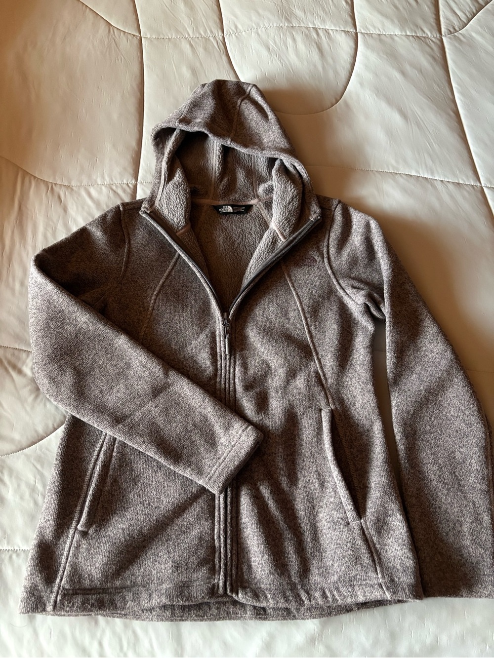 The North Face Gray Heather Full-Zip Hooded Utility Jacket - Picture 4 of 4